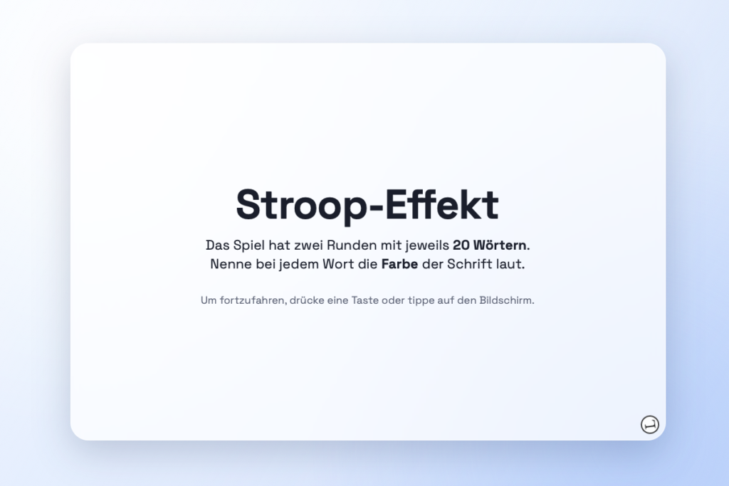 Online Stroop-Effekt